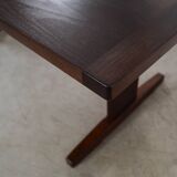 Oak table, Danish design, 1970s, manufactured by Farstrup Møbler