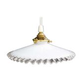 Suspension blanche en opaline