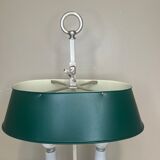 Lampe bouillotte en bronze argenté