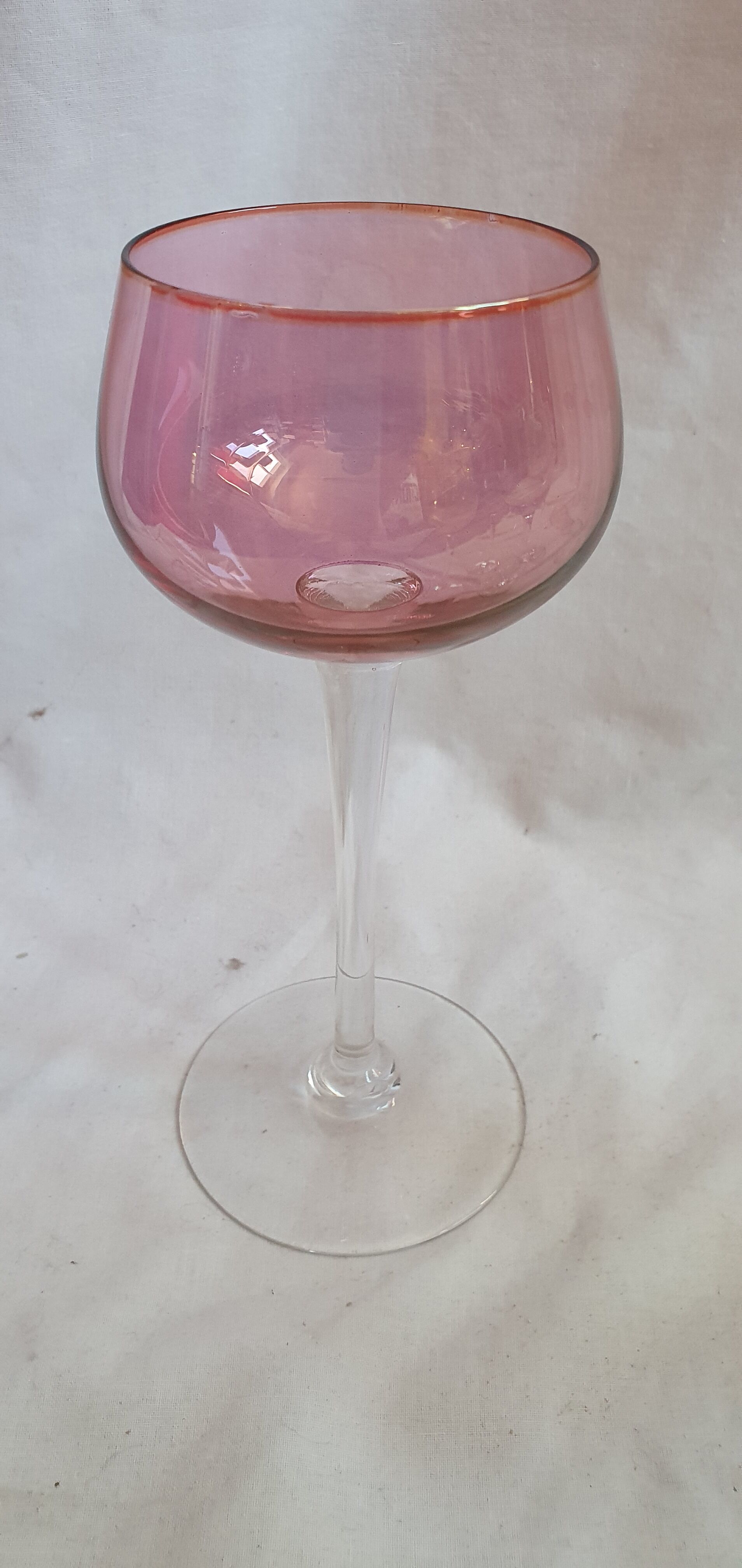 5 colored wine glasses