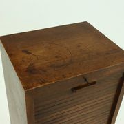 Amsterdam School Art Deco Tambour Door Cabinet 1920s