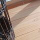 The vintage mini-bar made of wicker and rattan is both decorative and practical.