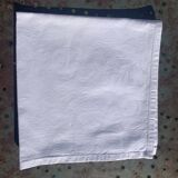 7 serviettes en coton damassé blanches, Christian Lacroix, vintage
