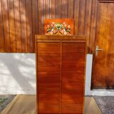 curtained filing cabinet