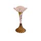 Opaline Vase On Bronze Base, Early 20th Century.