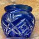 Vase boule cristal Val St Lambert