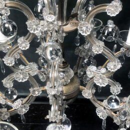 Old chandelier with 10-branch tassels