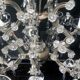 Old chandelier with 10-branch tassels