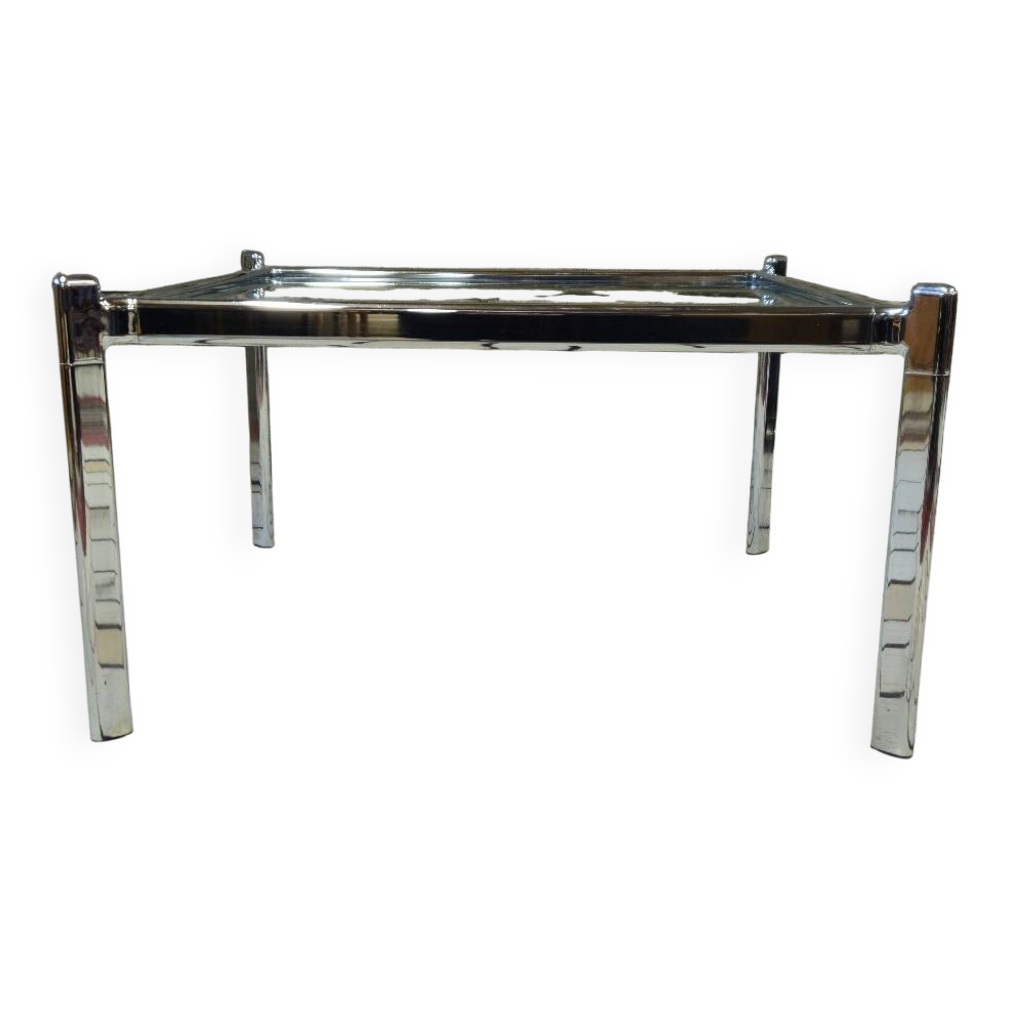 Chrome and glass coffee table, 1970
