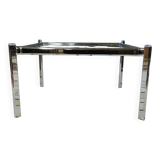 Chrome and glass coffee table, 1970