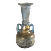 Ancient Murano vase amphora in iridescent blue blown glass – Italy