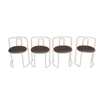 Set of 4 chairs, Italy 1970s
