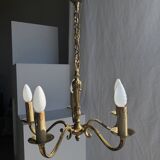 Lustre classique doré à 5 bras de lumière D:40cm