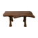 Dutch oak Brutalist Wabi Sabi organic tree table, 1960s