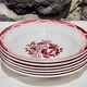 Set of 6 hollow plates Terre de Fer, model "Odette", Digoin Sarreguemines