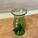 Green blown glass photophore