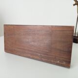 Pair of antique bookends in solid oak and brass from the 1960s
