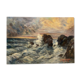 Vintage marine painting