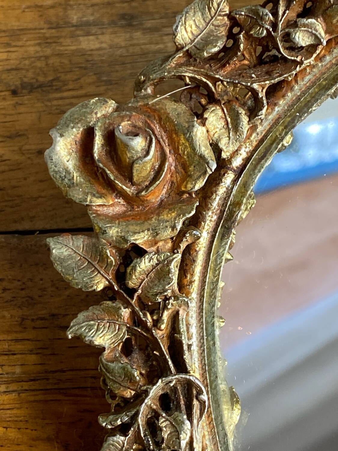 Brass mirror tray