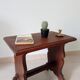 Vintage side table in solid oak, brutalist/rustic.