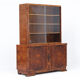 Walnut Art Deco Design Bookcase / Cabinet / Display Case