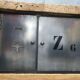 Industrial established furniture two metal doors and 6 wooden drawers