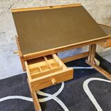 Architec pine desk 1970" suspended