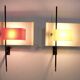 Superb pair of 2020 model wall lights by Bruno Gatta for Stilnovo - 1955s