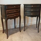 Pair of bedside patina