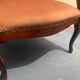 Fauteuil voltaire velours rose