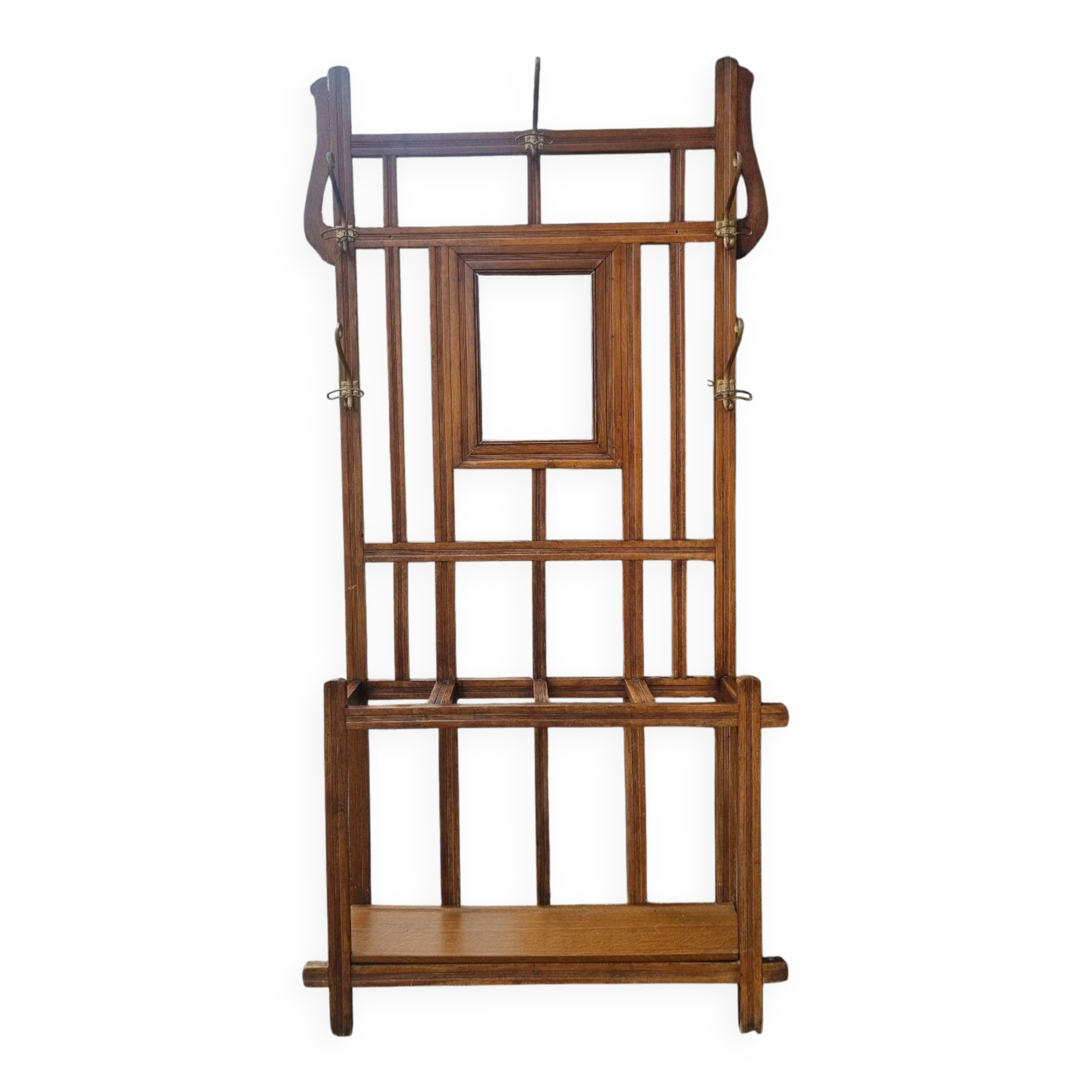 Old vintage coat rack wardrobe