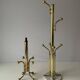 Free-standing coat rack in plexiglass with a marble base, 1960s, Germany.