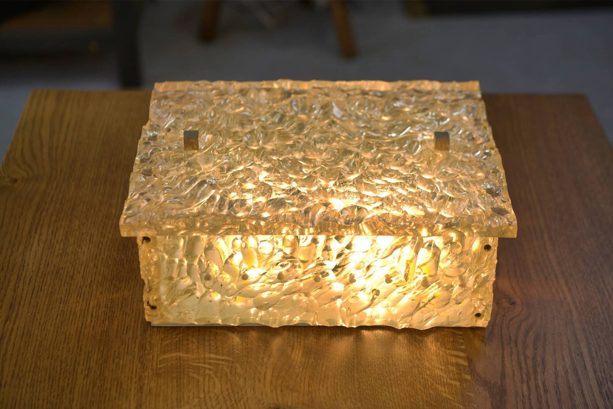 Wall light in resin by Pierre Disderot for Dallux 1960s