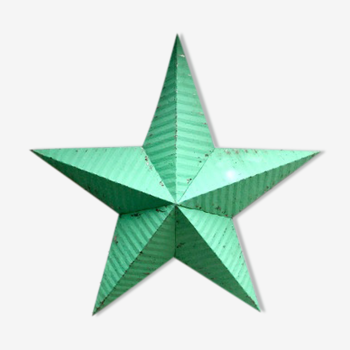 Étoile en zinc verte