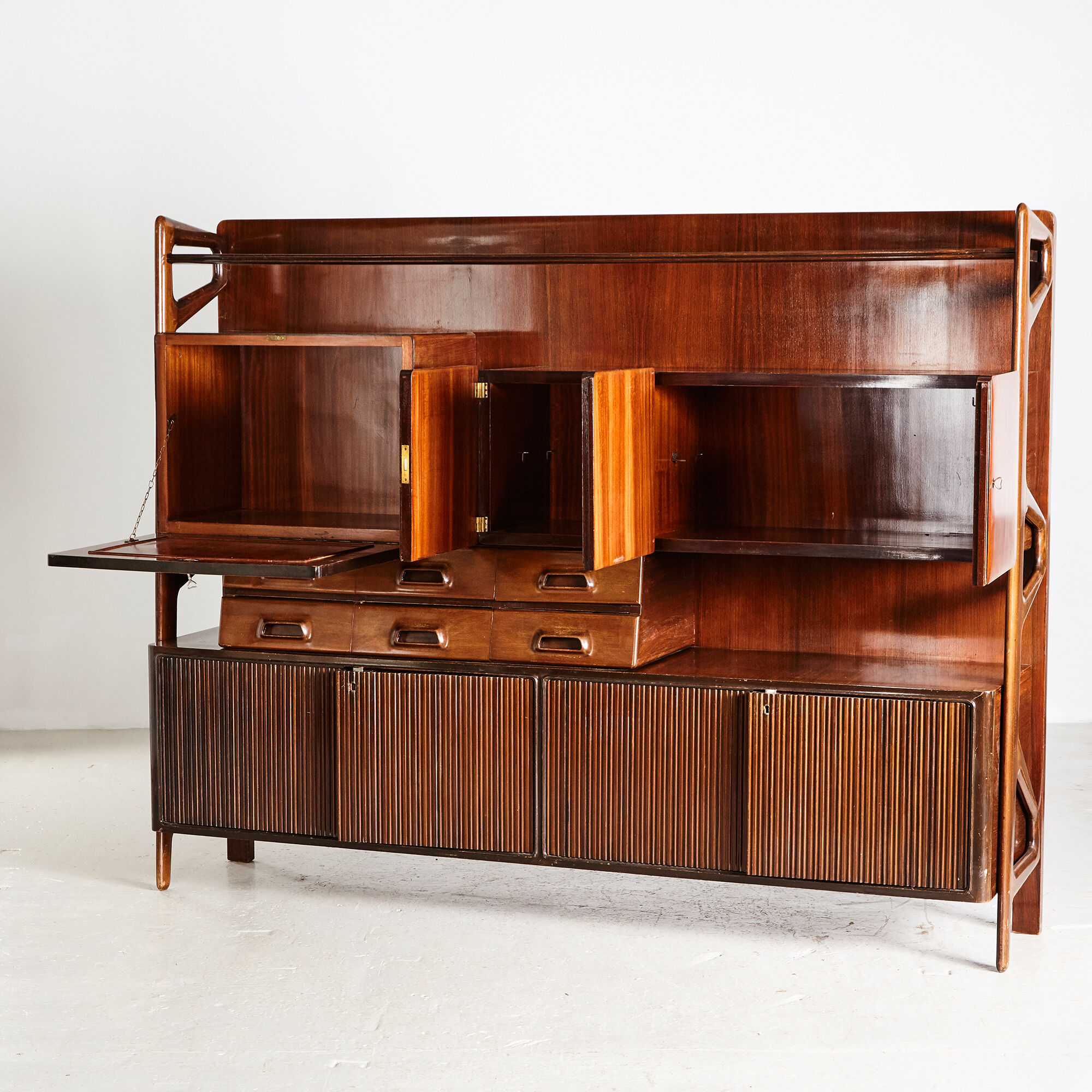Italian rosewood highboard