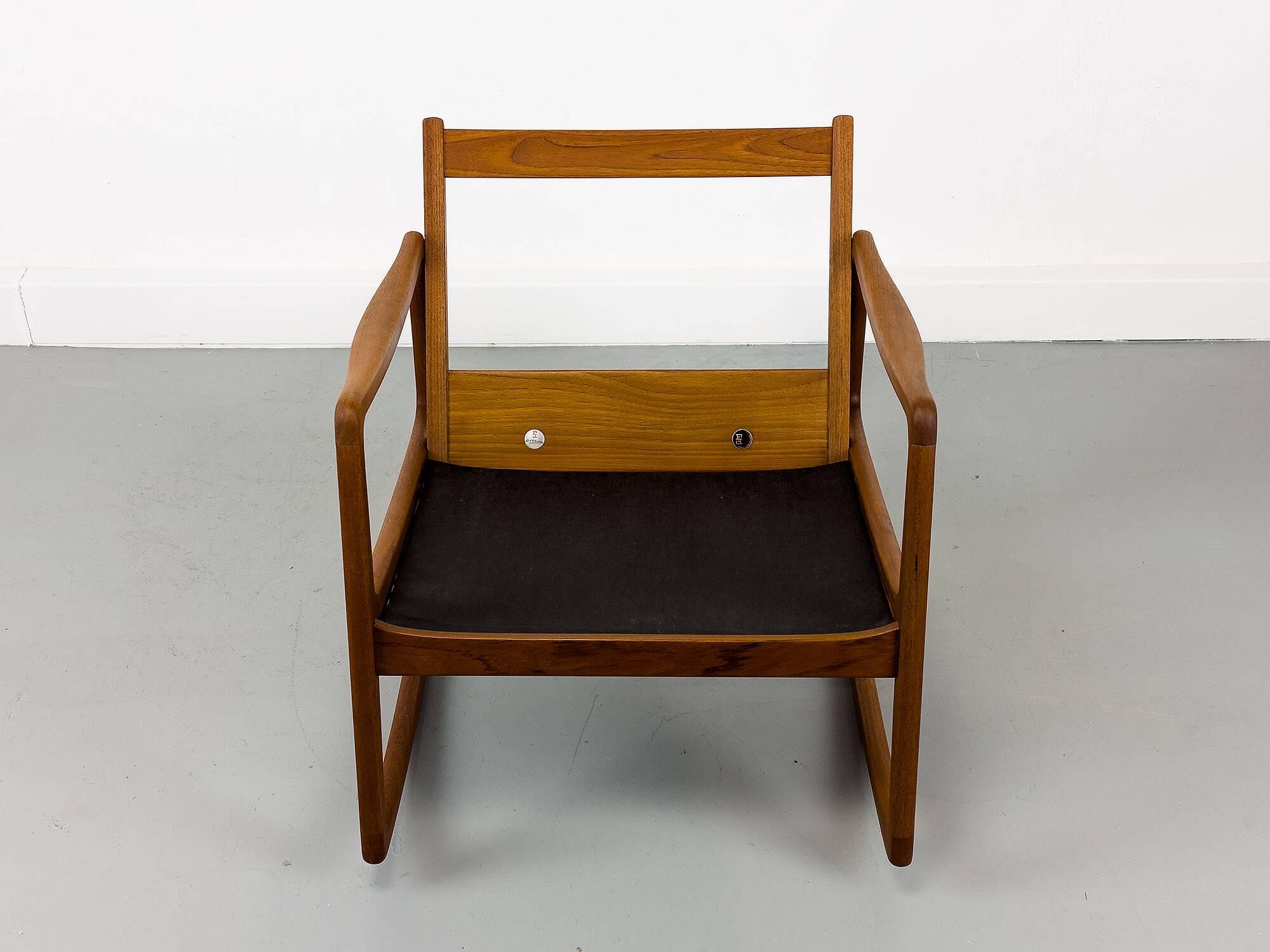 Danish Teak Rocking Chair by Ole Wanscher for France & Son, 1960s