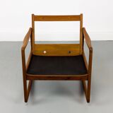 Danish Teak Rocking Chair by Ole Wanscher for France & Son, 1960s