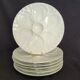 6 oyster plates in Pillivuyt porcelain