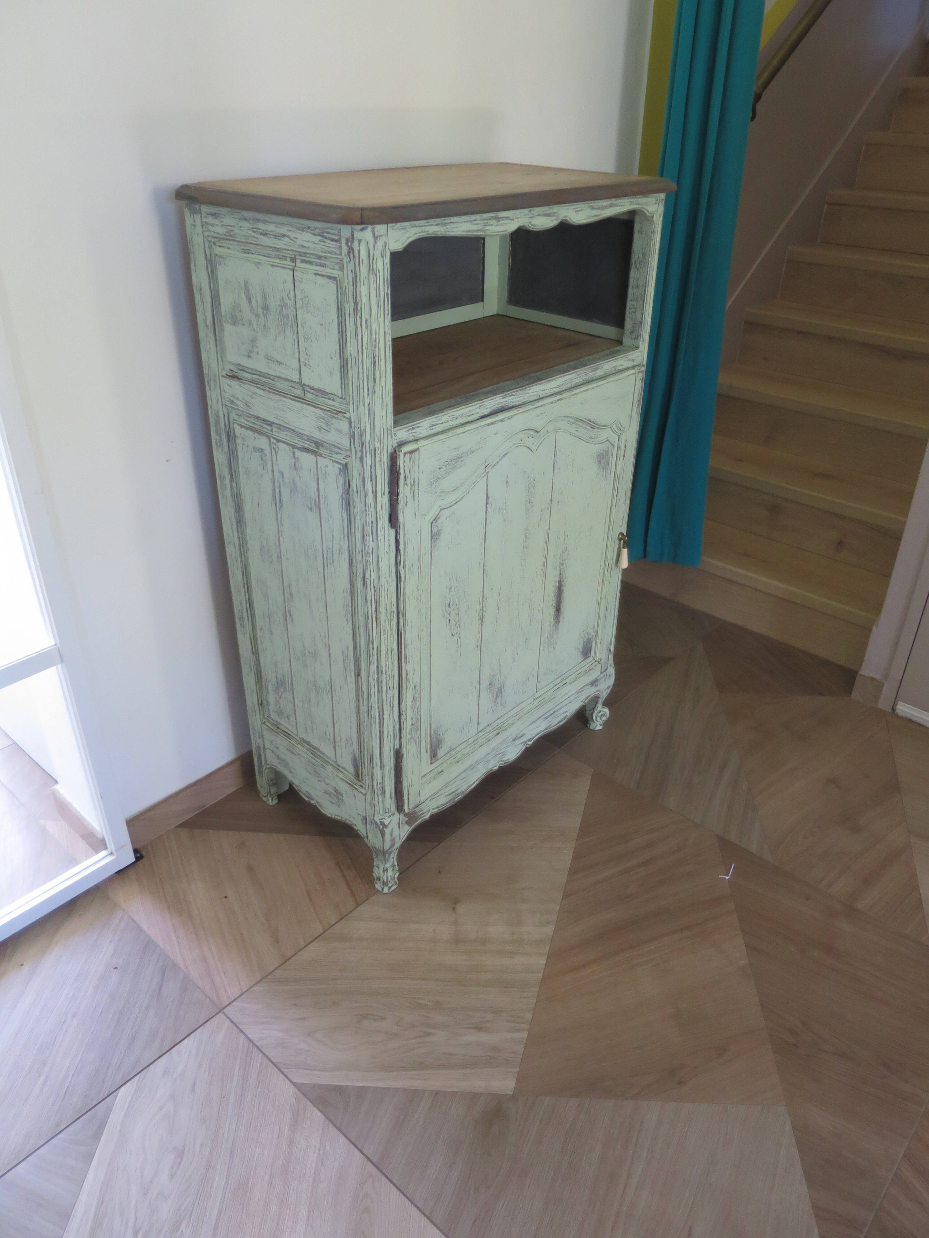 Vintage - Jam cupboard - Low sideboard - Rustic / Shabby chic - Solid wood