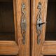 Large showcase library of a notary in solid oak from the late 19th century.