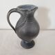 Grey/Black ceramic pitcher signed TL Corti - height 25cm