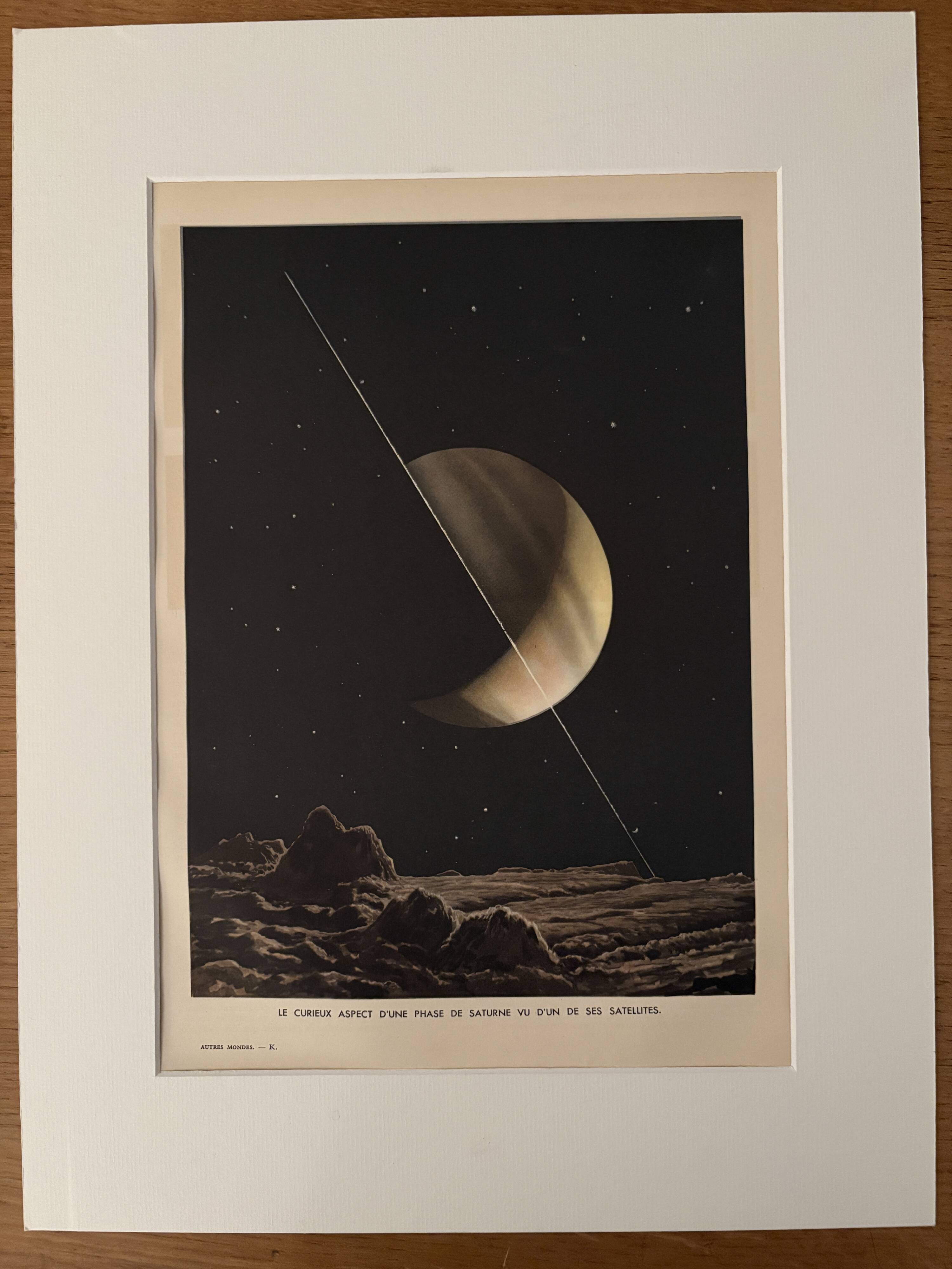 An old illustration of Saturn – 1930