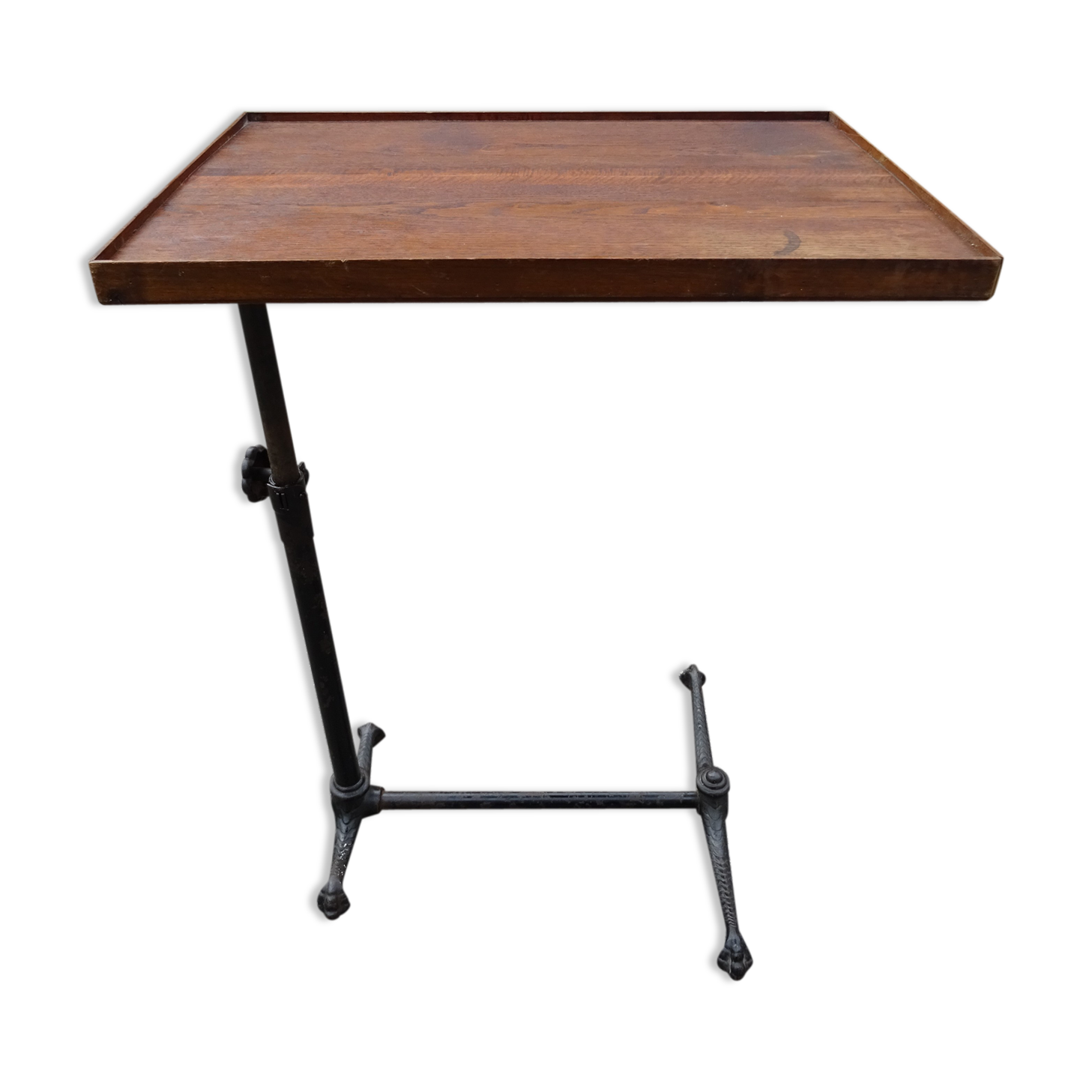 Old table system table of sick industrial décor eagle claw feet