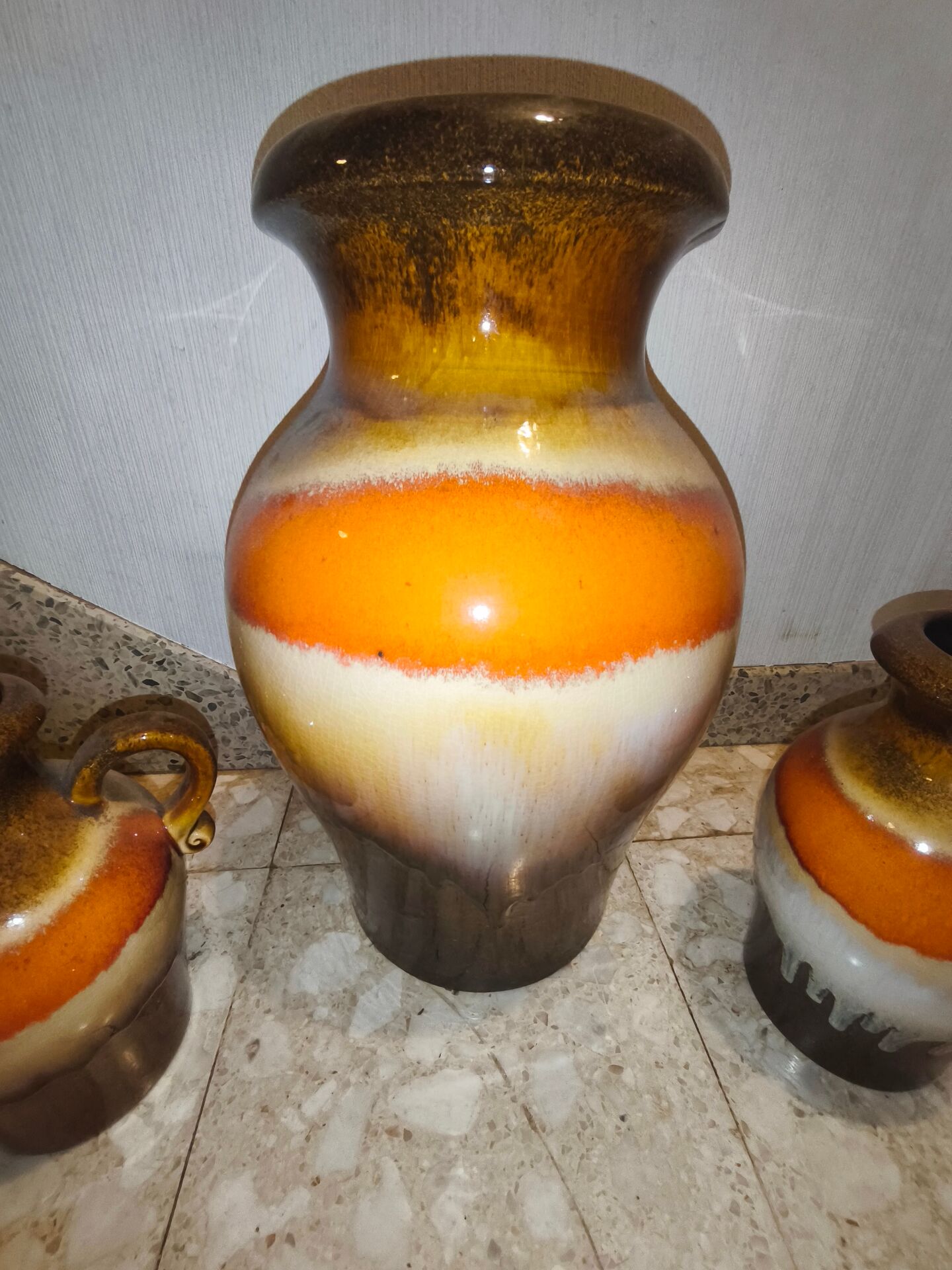 Set of vintage ceramic vases West Germany