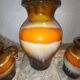 Set of vintage ceramic vases West Germany