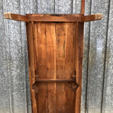 Antique cherry farmhouse table with 2 drawers and 1 pull-out