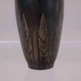 Art Deco brassware vase