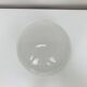 Vintage white opaline ball wall lamp, half sphere