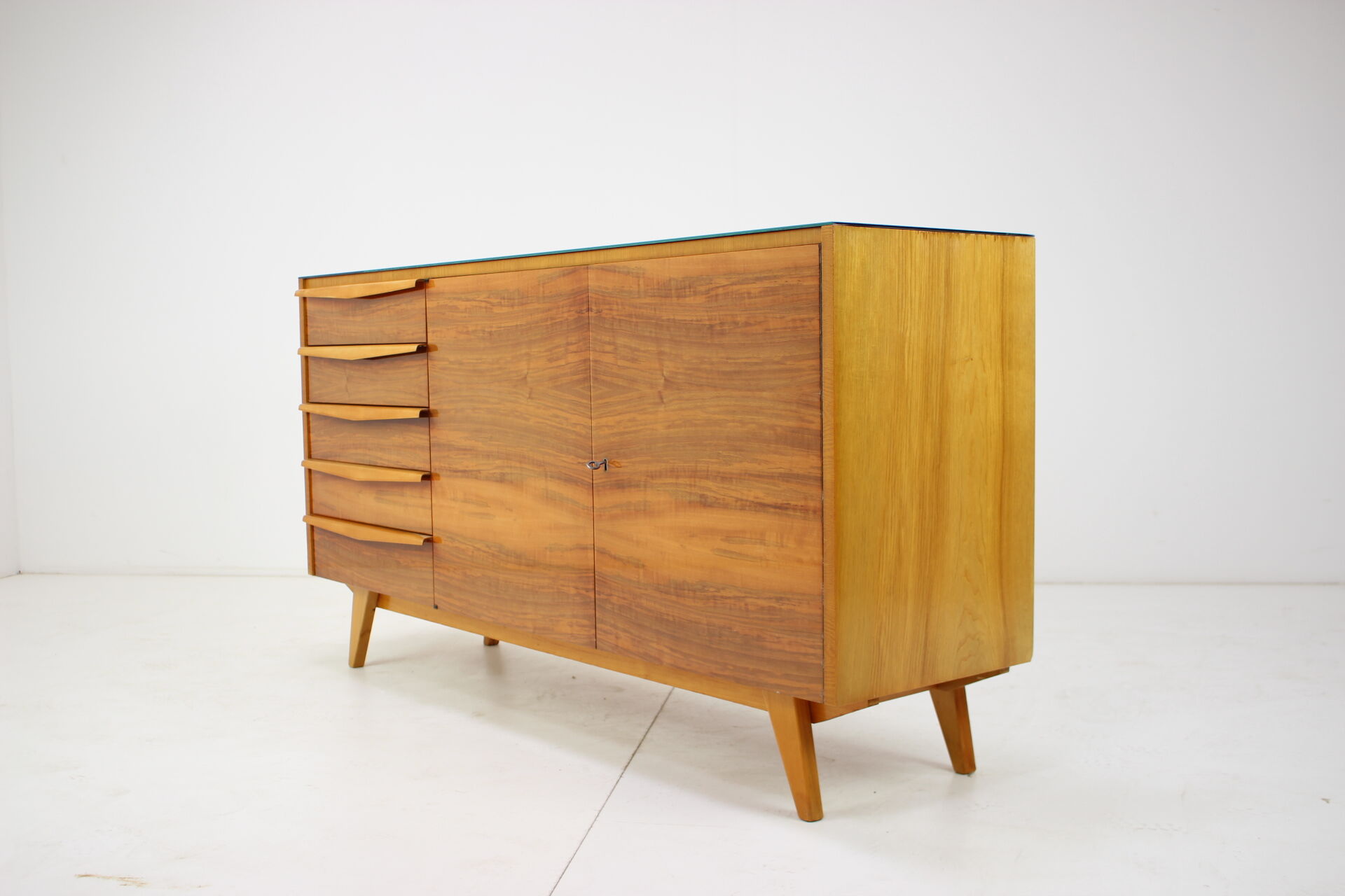 Mid-century upcycled sideboard on high gloss, 1960's