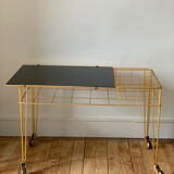Vintage dessert table on wheels